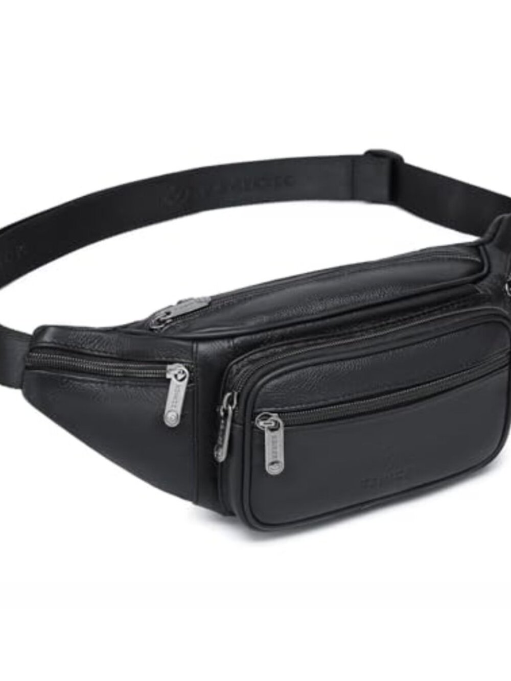 Genuine Leather Fanny Pack Belt Bag Multifunction Hip Bum Bag Travel Waist Pack